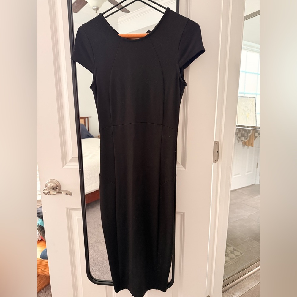 Felicity & Coco Classic Black Midi Dress